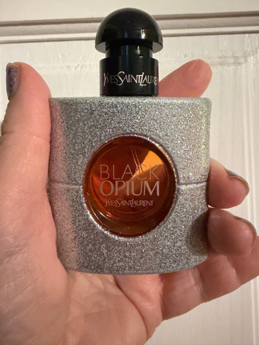 Yves Saint Laurent Black Opium Glitter Silver Bottle 50 ML